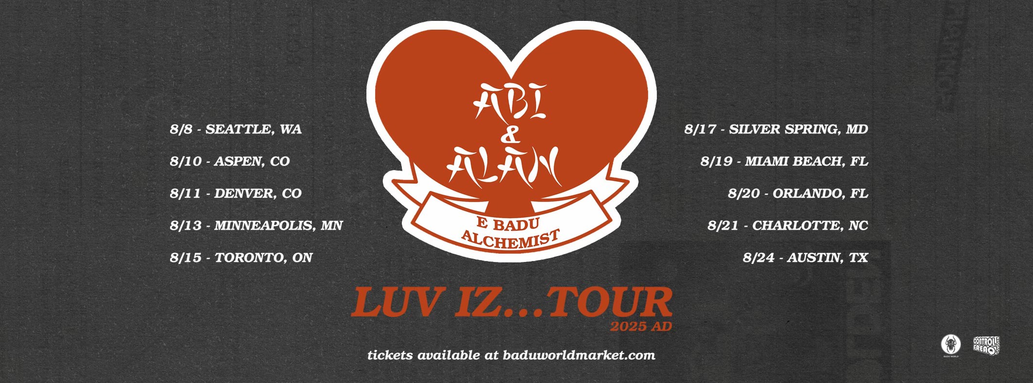 Erykah Badu Luv Iz...Tour & The Return of Automatic Slim Tour Poster 2025